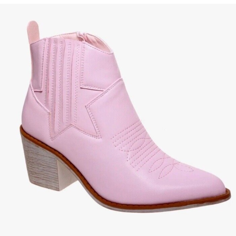 Pierre Dumas Wilder Pink Cowboy Boots 7.5